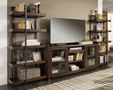 Orleans Furniture - Ashley Furniture - Starmore Entertainment Center - 3-Piece Entertainment Center / Brown/Gunmetal - W633W1